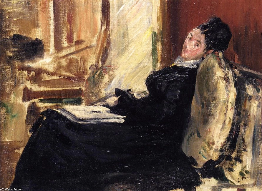 116-Édouard Manet, giovane donna con il libro, 1875  
